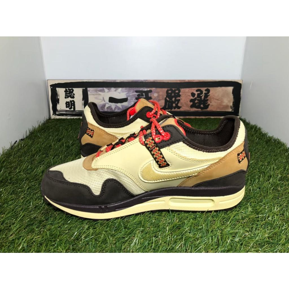 訂金【一哥嚴選】Travis Scott x Air Max 1 “Wheat” 聯名 咖啡 黃 DD9392-200-細節圖5