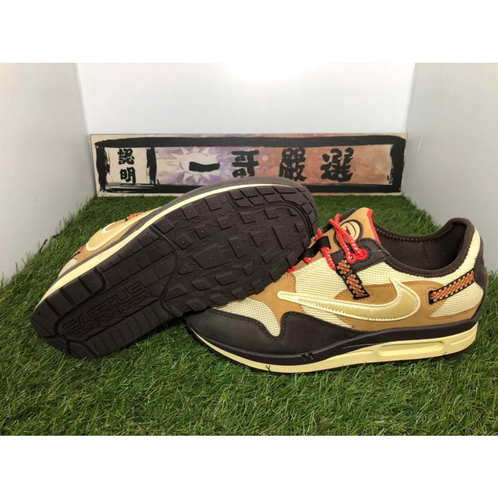 訂金【一哥嚴選】Travis Scott x Air Max 1 “Wheat” 聯名 咖啡 黃 DD9392-200-細節圖7