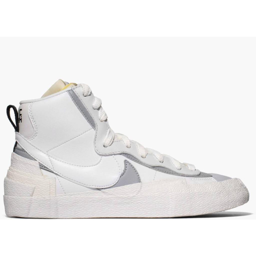 【一哥嚴選】Nike Blazer x sacai 聯名 解構 灰白 皮革 板鞋 BV0072-100