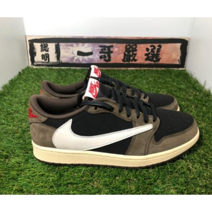 訂金【一哥嚴選】Travis Scott x Air Jordan Low 白 米白 反勾 倒勾 CQ4277-001-細節圖2