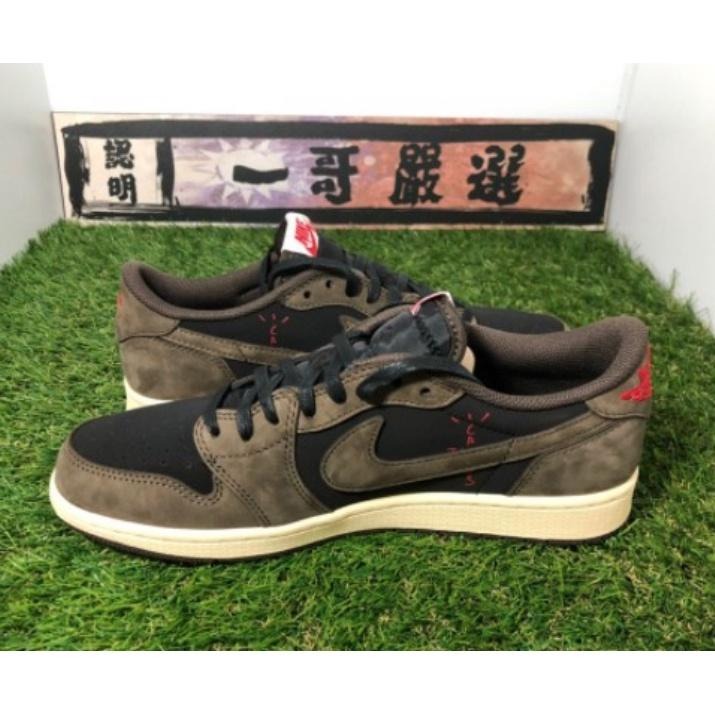 訂金【一哥嚴選】Travis Scott x Air Jordan Low 白 米白 反勾 倒勾 CQ4277-001-細節圖4