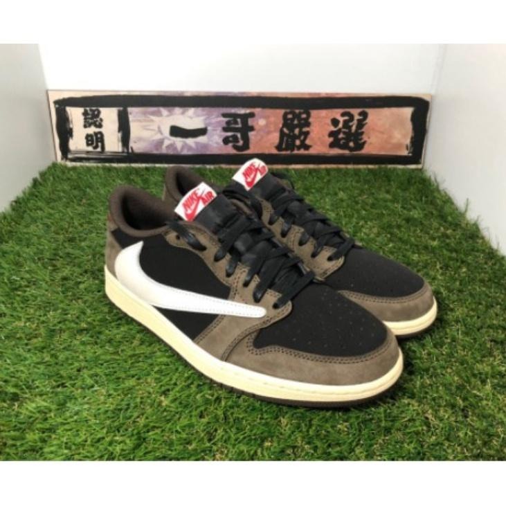 訂金【一哥嚴選】Travis Scott x Air Jordan Low 白 米白 反勾 倒勾 CQ4277-001-細節圖5