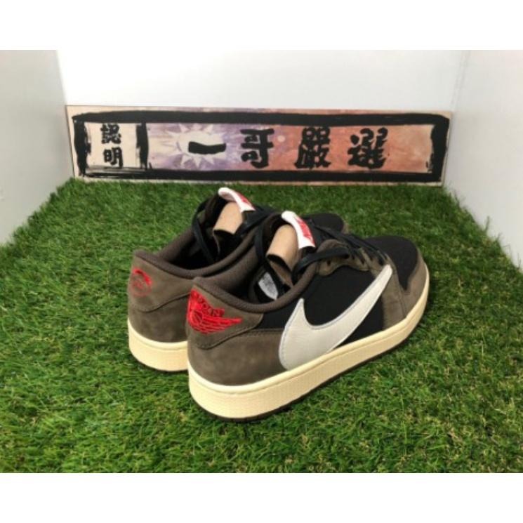 訂金【一哥嚴選】Travis Scott x Air Jordan Low 白 米白 反勾 倒勾 CQ4277-001-細節圖6