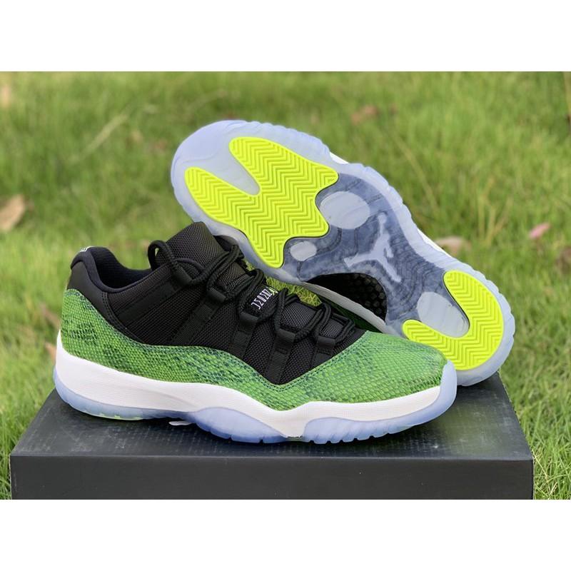 【一哥嚴選】Nike Air Jordan 11 AJ11 黑 白 綠 青蛇 綠蛇 蛇紋 男女鞋 528895-033-細節圖4