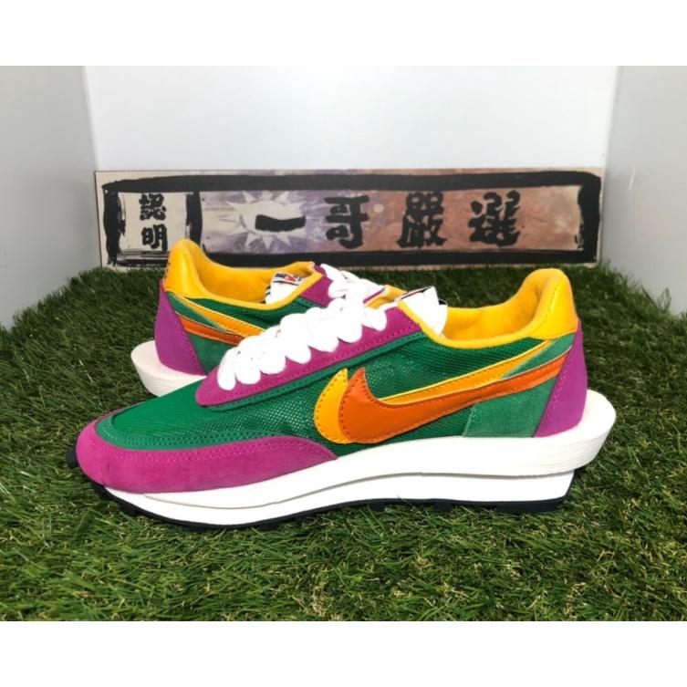 訂金【一哥嚴選】Sacai x Nike LDV Waffle 聯名 解構 網面 透氣 綠 黃 紅 BV0073-301-細節圖2