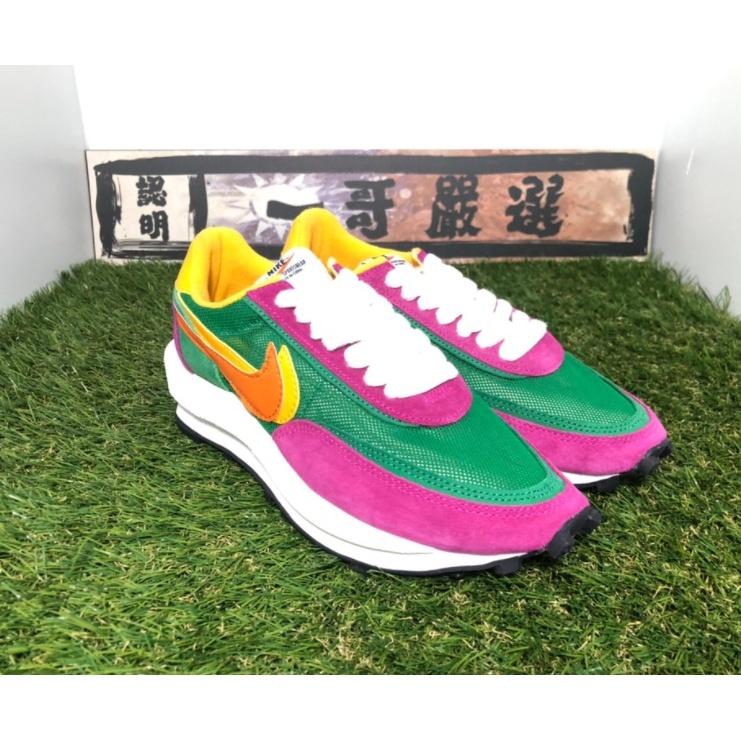 訂金【一哥嚴選】Sacai x Nike LDV Waffle 聯名 解構 網面 透氣 綠 黃 紅 BV0073-301-細節圖3