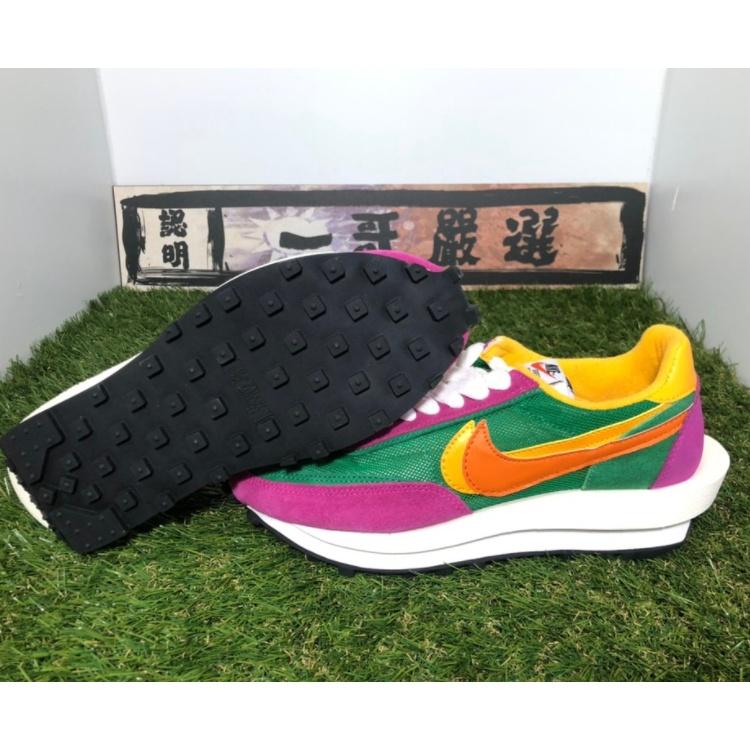 訂金【一哥嚴選】Sacai x Nike LDV Waffle 聯名 解構 網面 透氣 綠 黃 紅 BV0073-301-細節圖5