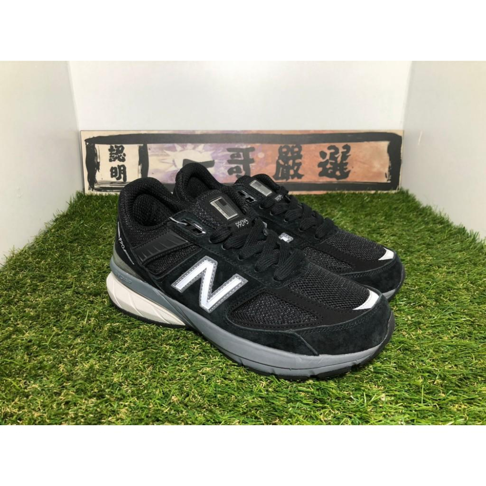 【一哥嚴選】M990BK5 NEW BALANCE 990 V5 黑 全黑 灰 麂皮 美製 復古 慢跑鞋 男女鞋-細節圖3