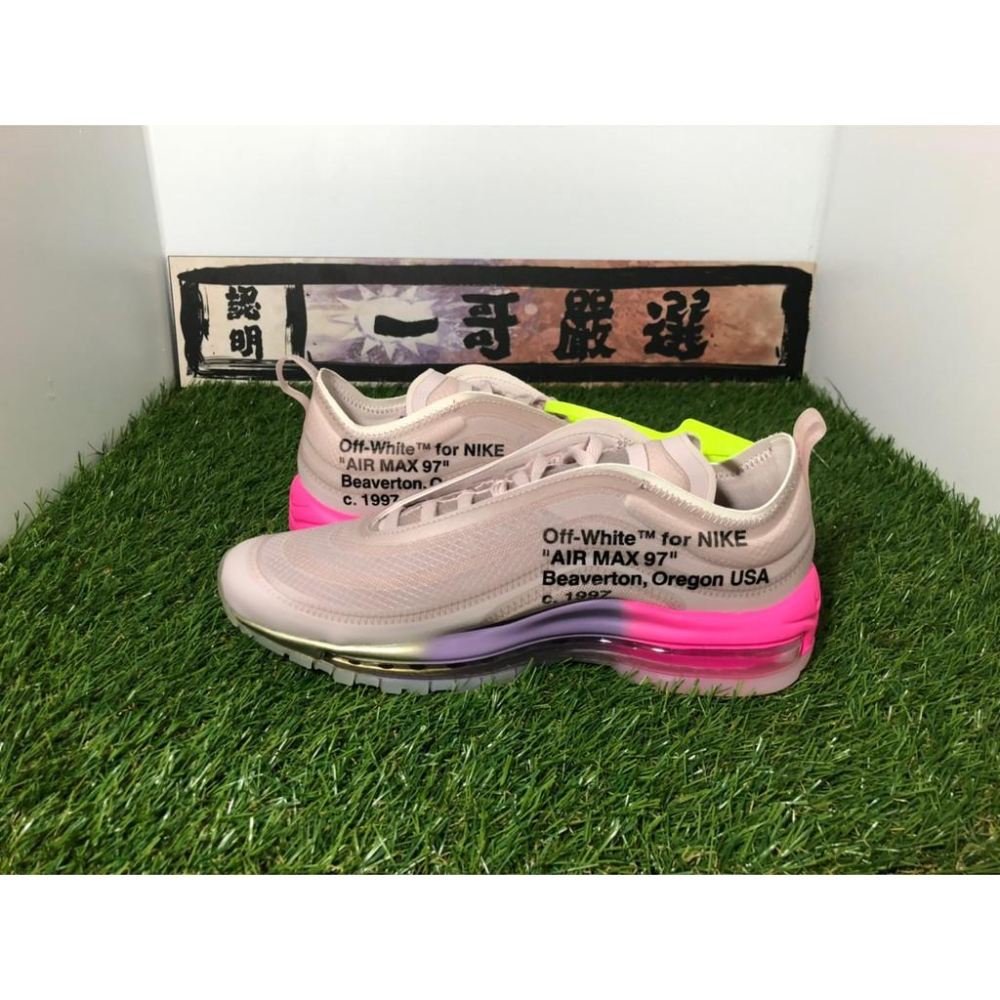 補貨【一哥嚴選】OFF-White x Nike Air Max 97 Queen 聯名 女王 粉色 男女-細節圖2