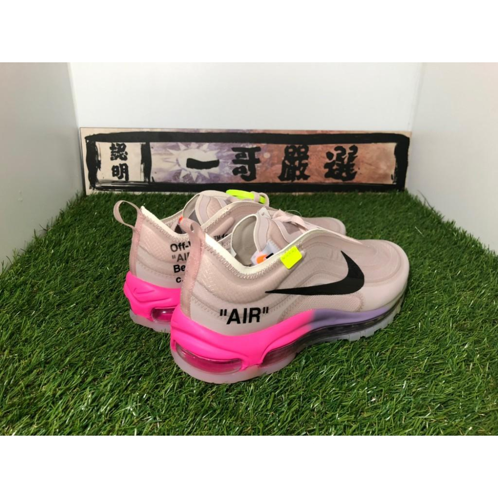 補貨【一哥嚴選】OFF-White x Nike Air Max 97 Queen 聯名 女王 粉色 男女-細節圖4