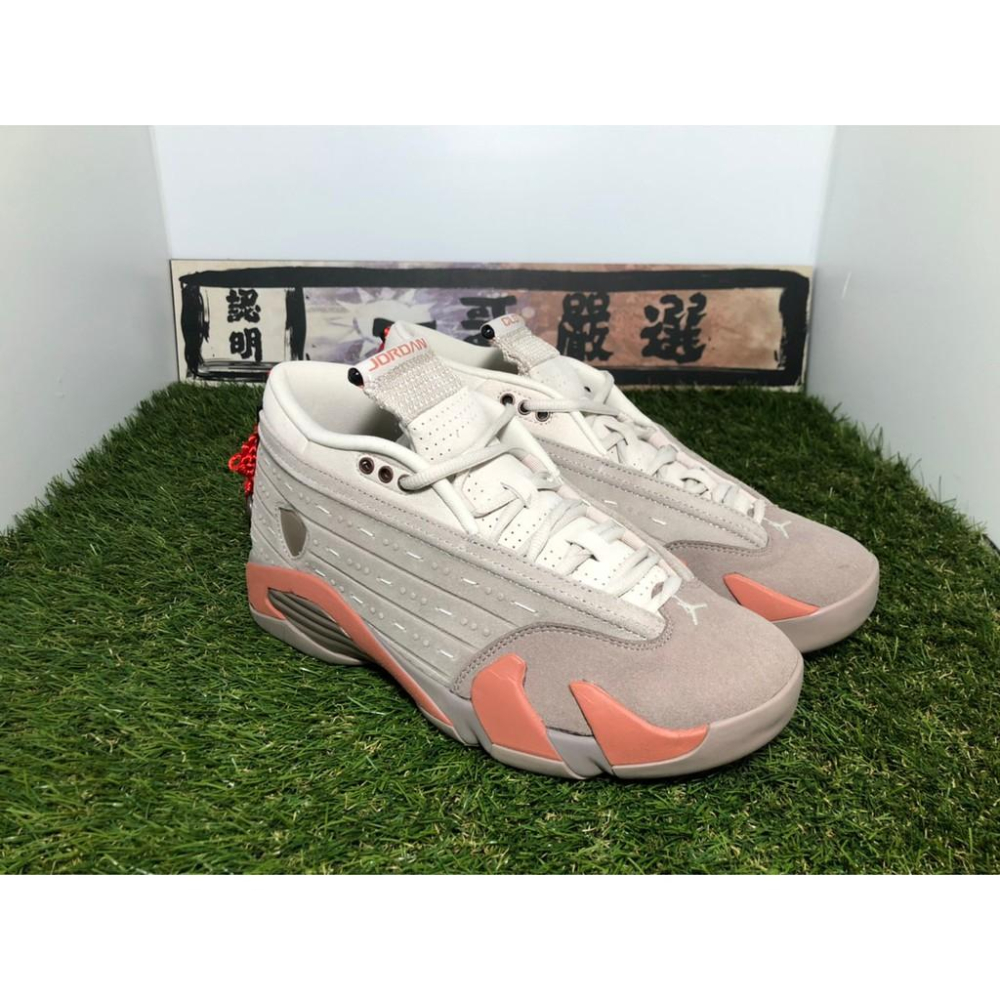 【一哥嚴選】CLOT x Air Jordan 14 Low Terracotta 兵馬俑 籃球鞋 DC9857-200-細節圖4