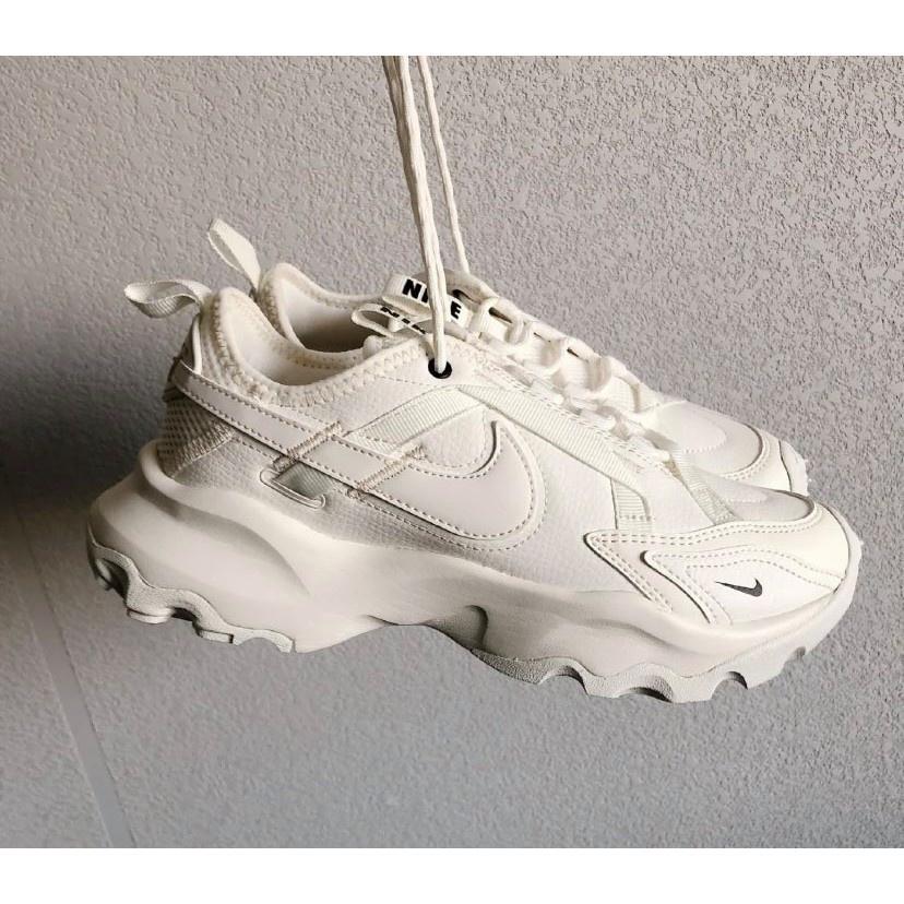 【一哥嚴選】Nike TC 7900 白 米白 全白 奶油白 小白鞋 黑勾 老爹鞋 厚底 增高 DD9682-100-細節圖2