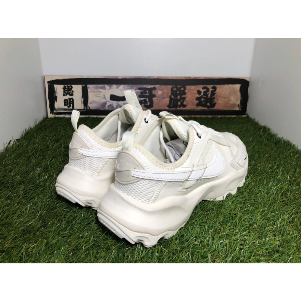 【一哥嚴選】Nike TC 7900 白 米白 全白 奶油白 小白鞋 黑勾 老爹鞋 厚底 增高 DD9682-100-細節圖5