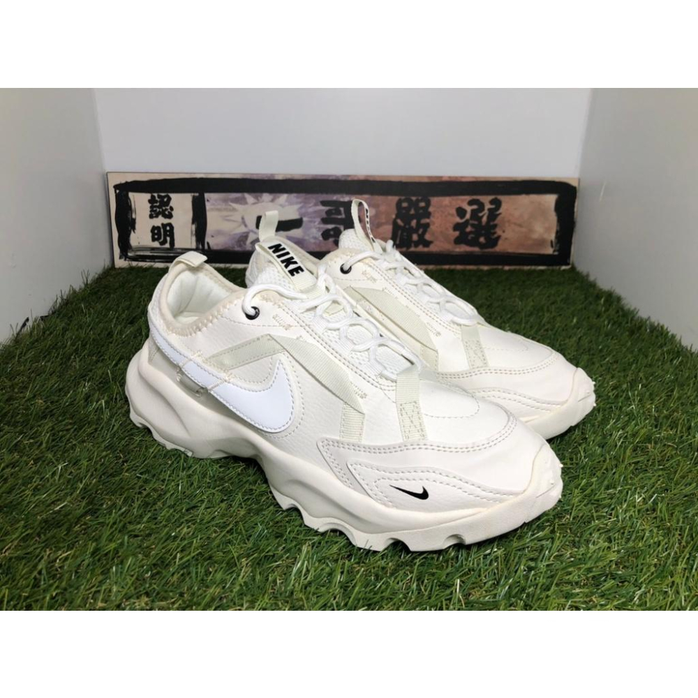 【一哥嚴選】Nike TC 7900 白 米白 全白 奶油白 小白鞋 黑勾 老爹鞋 厚底 增高 DD9682-100-細節圖9