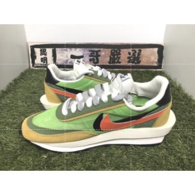 訂金【一哥嚴選】Sacai x Nike LDV Waffle 聯名 綠 橘 解構 網面 男女鞋 BV0073-300-細節圖2