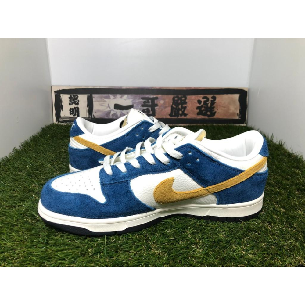 【一哥嚴選】Kasina x Nike SB Dunk Low 藍金 金勾 麂皮 韓國 釜山 限定 CZ6501-100-細節圖2