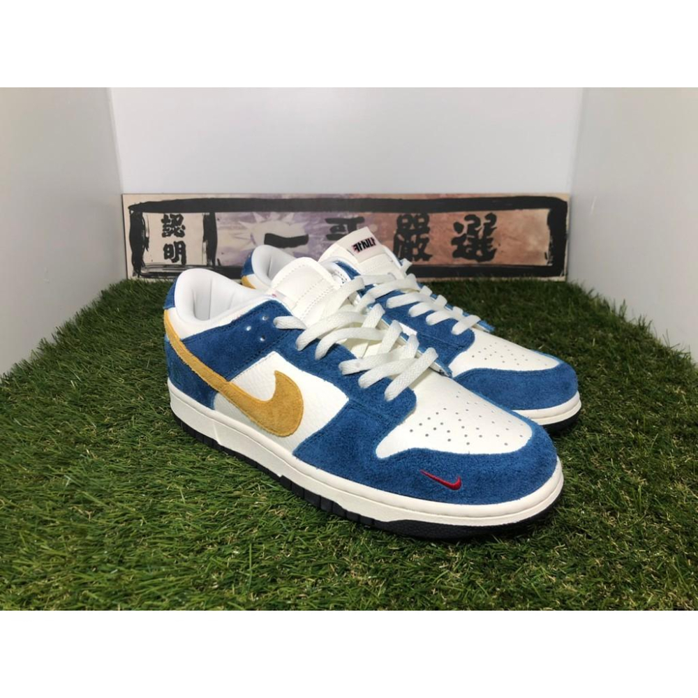 【一哥嚴選】Kasina x Nike SB Dunk Low 藍金 金勾 麂皮 韓國 釜山 限定 CZ6501-100-細節圖3