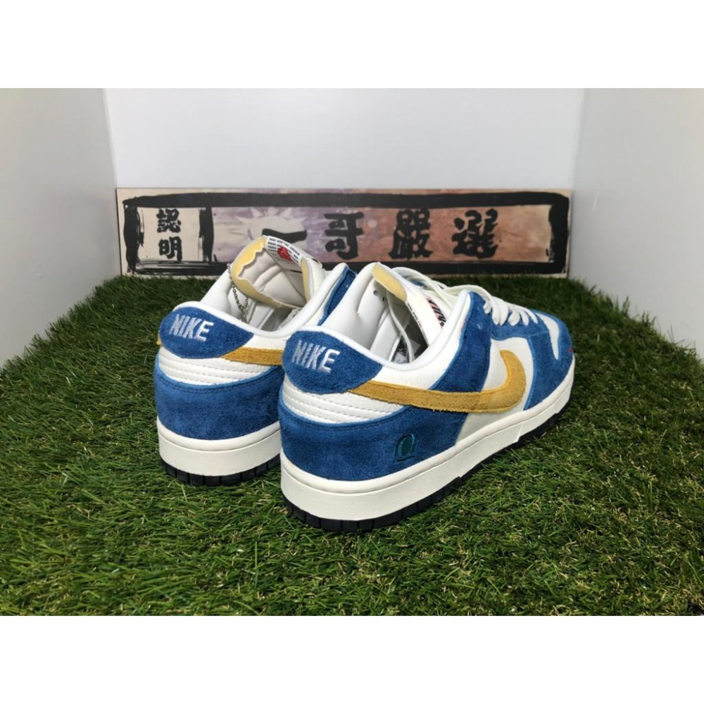 【一哥嚴選】Kasina x Nike SB Dunk Low 藍金 金勾 麂皮 韓國 釜山 限定 CZ6501-100-細節圖4