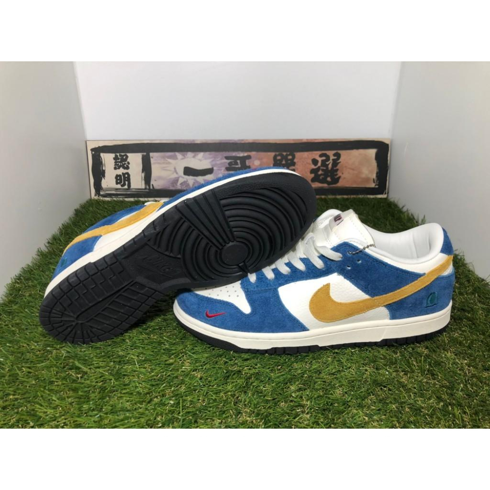 【一哥嚴選】Kasina x Nike SB Dunk Low 藍金 金勾 麂皮 韓國 釜山 限定 CZ6501-100-細節圖5