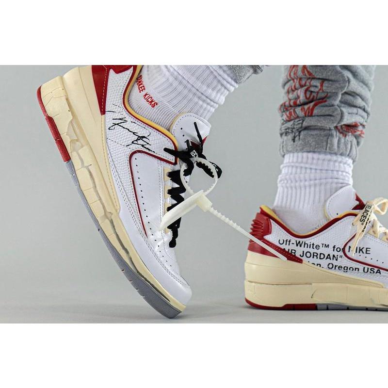 搶先【一哥嚴選】Off-White x Air Jordan 2 Low WHITE 聯名 白 米 DJ4375-106-細節圖6