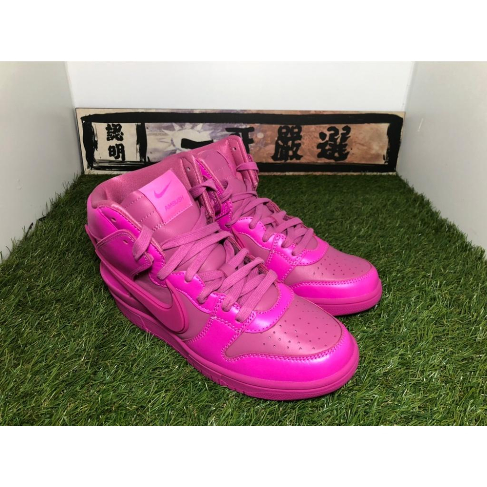 【一哥嚴選】AMBUSH x Nike Dunk High 聯名 粉紅色 粉色 籃球鞋 女鞋 CU7544-600-細節圖2