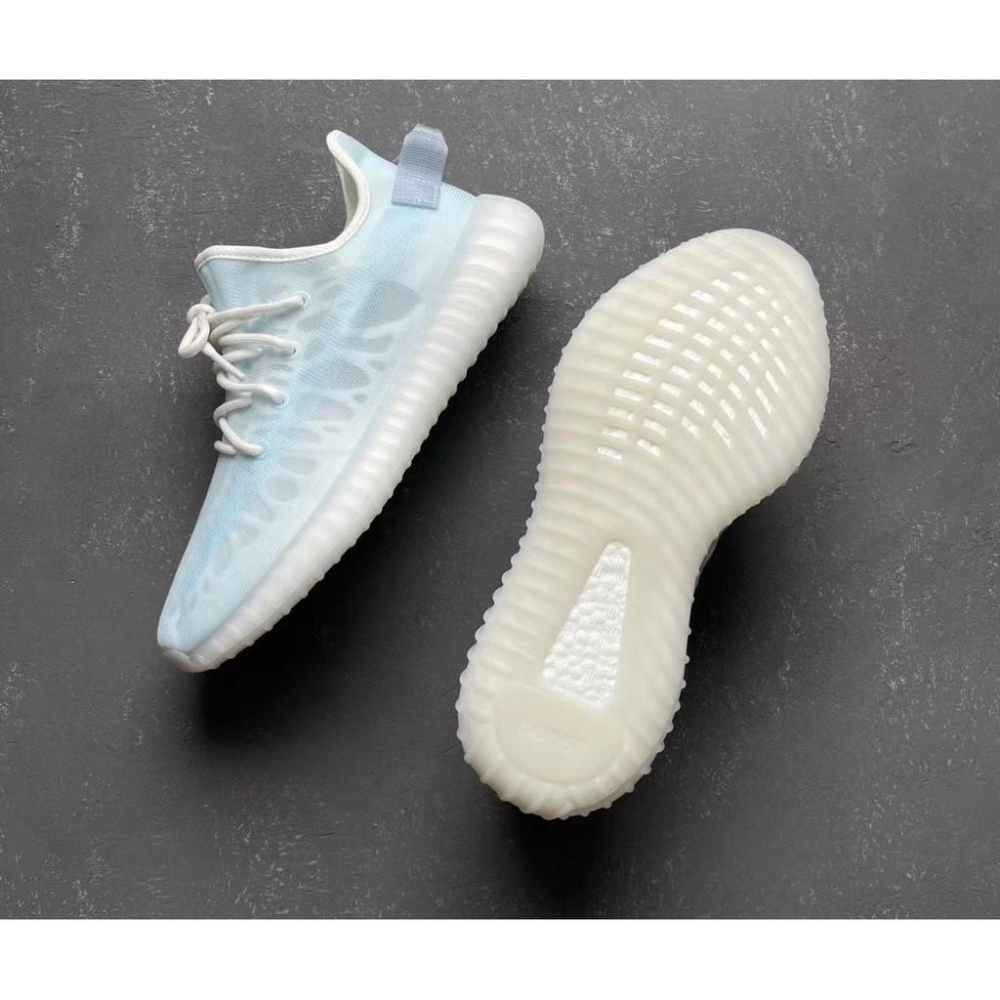 【一哥嚴選】Adidas Yeezy Boost 350 V2 Mono Ice 冰藍 透明 休閒 男女鞋 GW2869-細節圖5