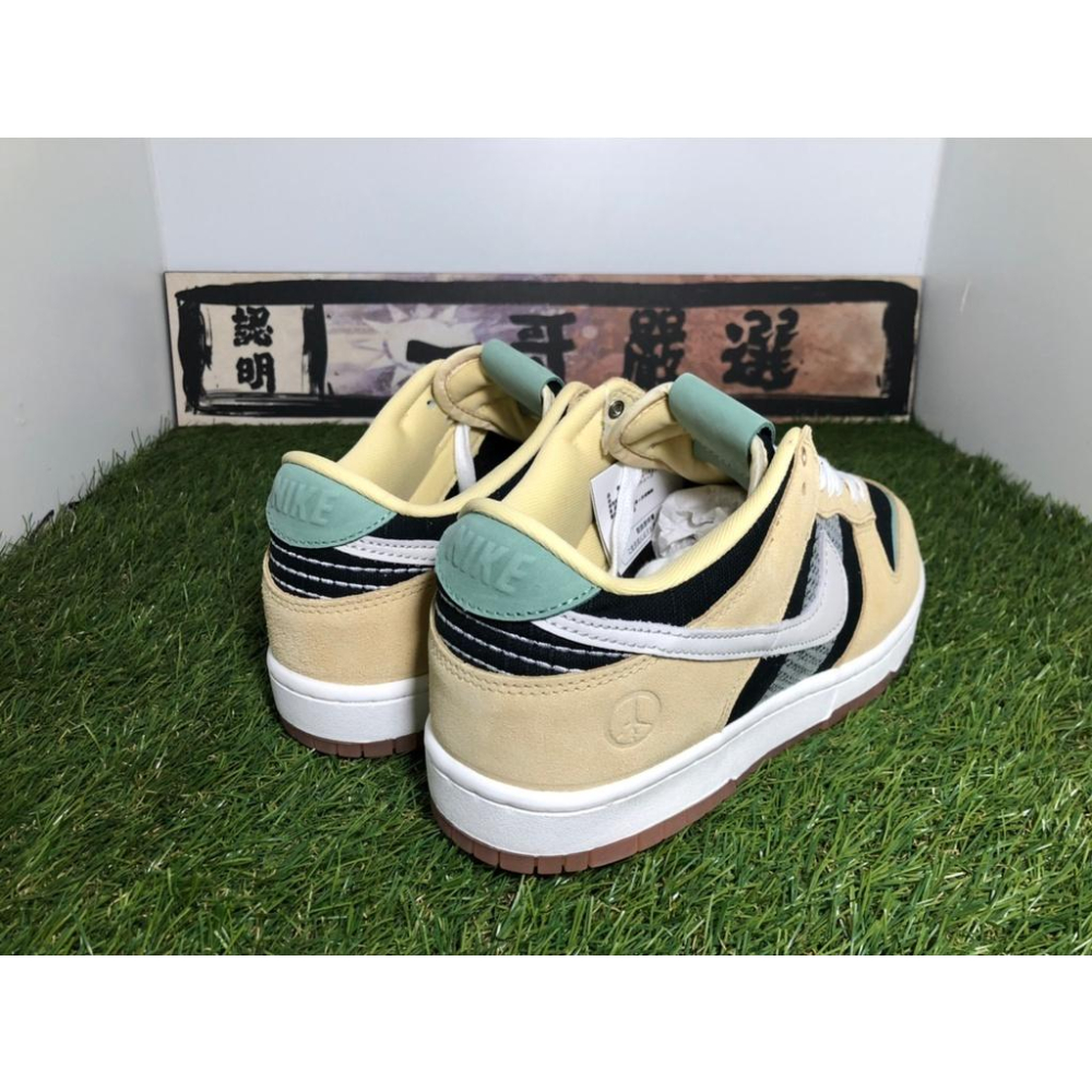 【一哥嚴選】Nike Dunk Low Rooted in Peace 杏白黑 園丁 庭師 刺子繡 DJ4671-294-細節圖4