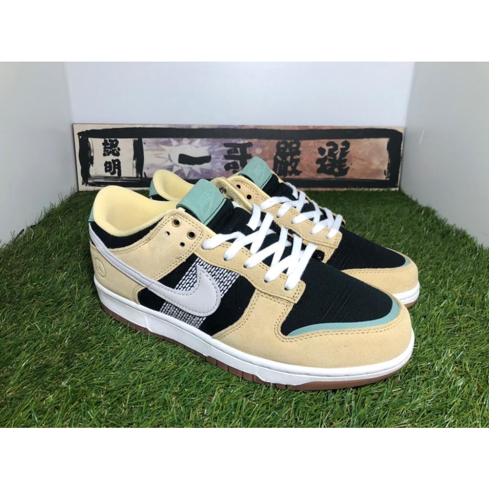 【一哥嚴選】Nike Dunk Low Rooted in Peace 杏白黑 園丁 庭師 刺子繡 DJ4671-294-細節圖5