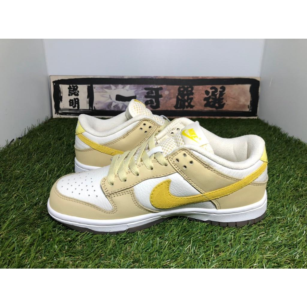 【一哥嚴選】Nike Dunk Low Lemon Drop 檸檬 白 粉 麂皮 電繡 黃勾 男女 DJ6902-700-細節圖3