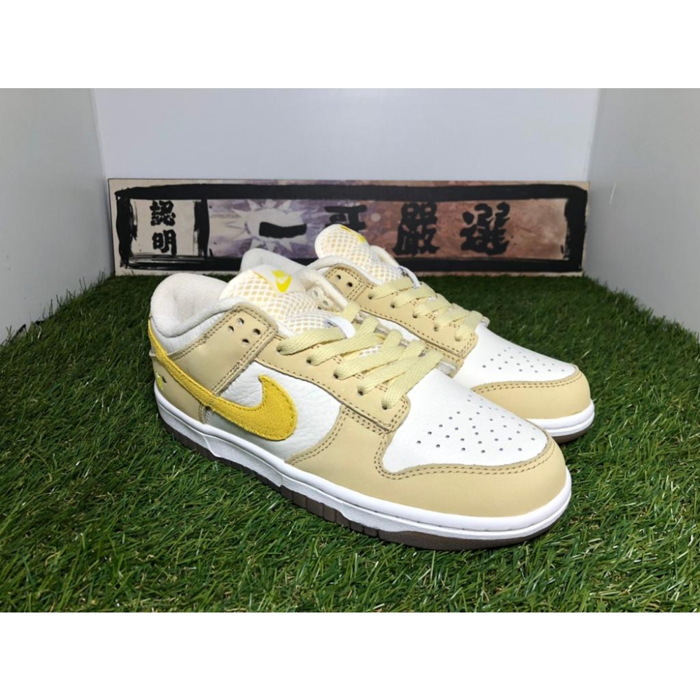 【一哥嚴選】Nike Dunk Low Lemon Drop 檸檬 白 粉 麂皮 電繡 黃勾 男女 DJ6902-700-細節圖5