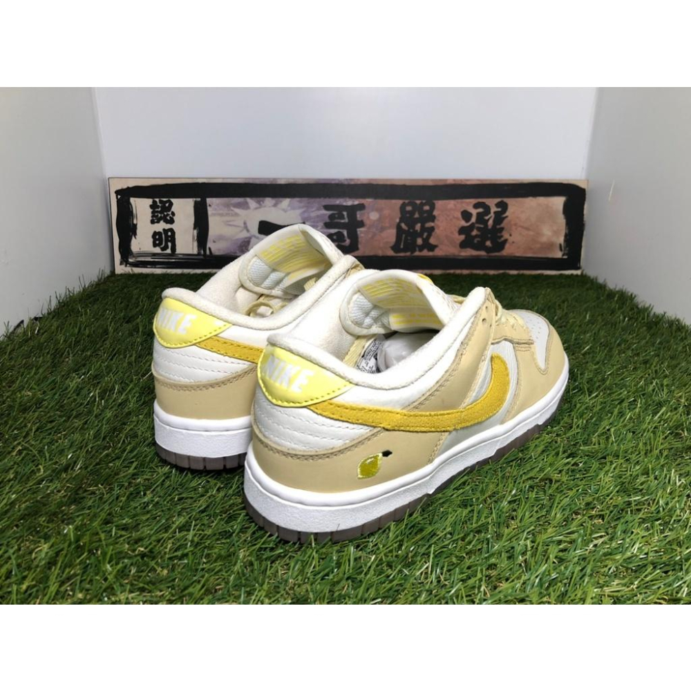 【一哥嚴選】Nike Dunk Low Lemon Drop 檸檬 白 粉 麂皮 電繡 黃勾 男女 DJ6902-700-細節圖7