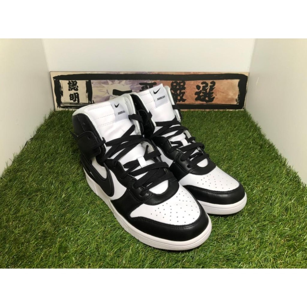 【一哥嚴選】AMBUSH x Nike Dunk High 黑 白 黑白 高筒 籃球鞋 男鞋 CU7544-001-細節圖4