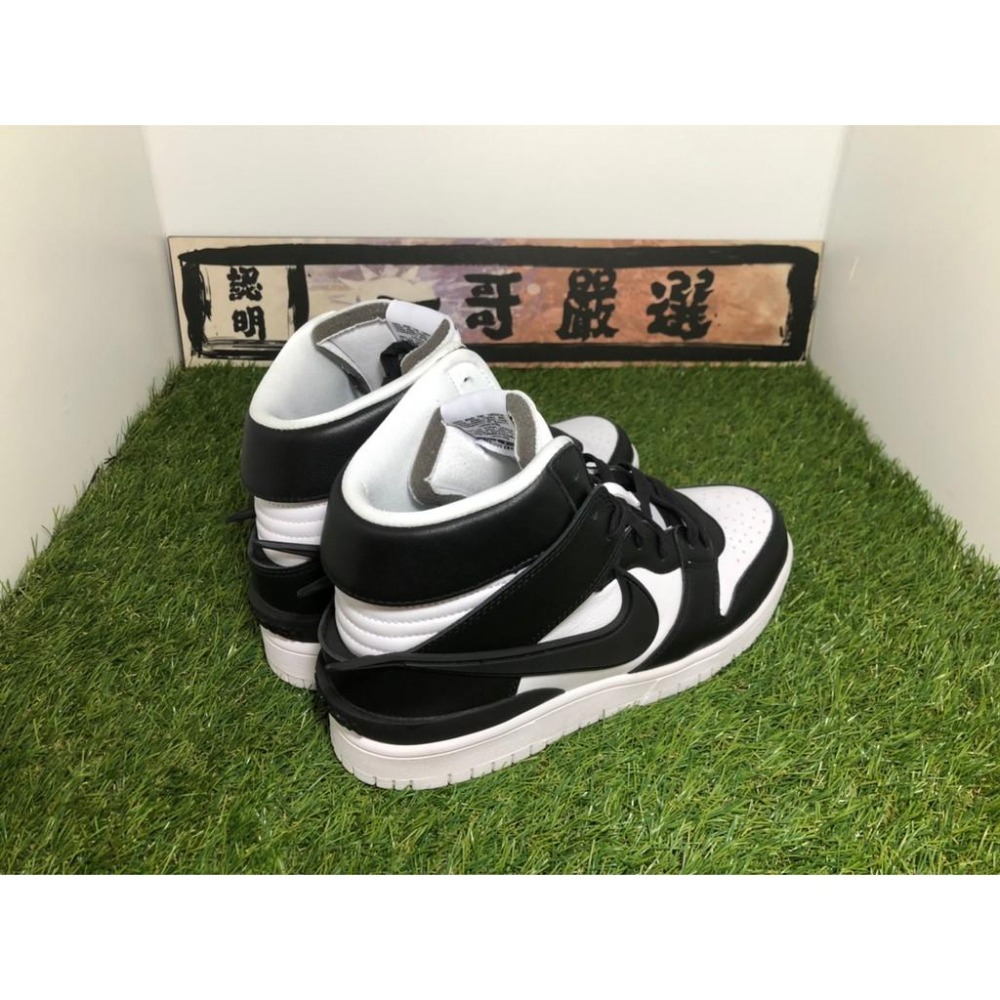 【一哥嚴選】AMBUSH x Nike Dunk High 黑 白 黑白 高筒 籃球鞋 男鞋 CU7544-001-細節圖5