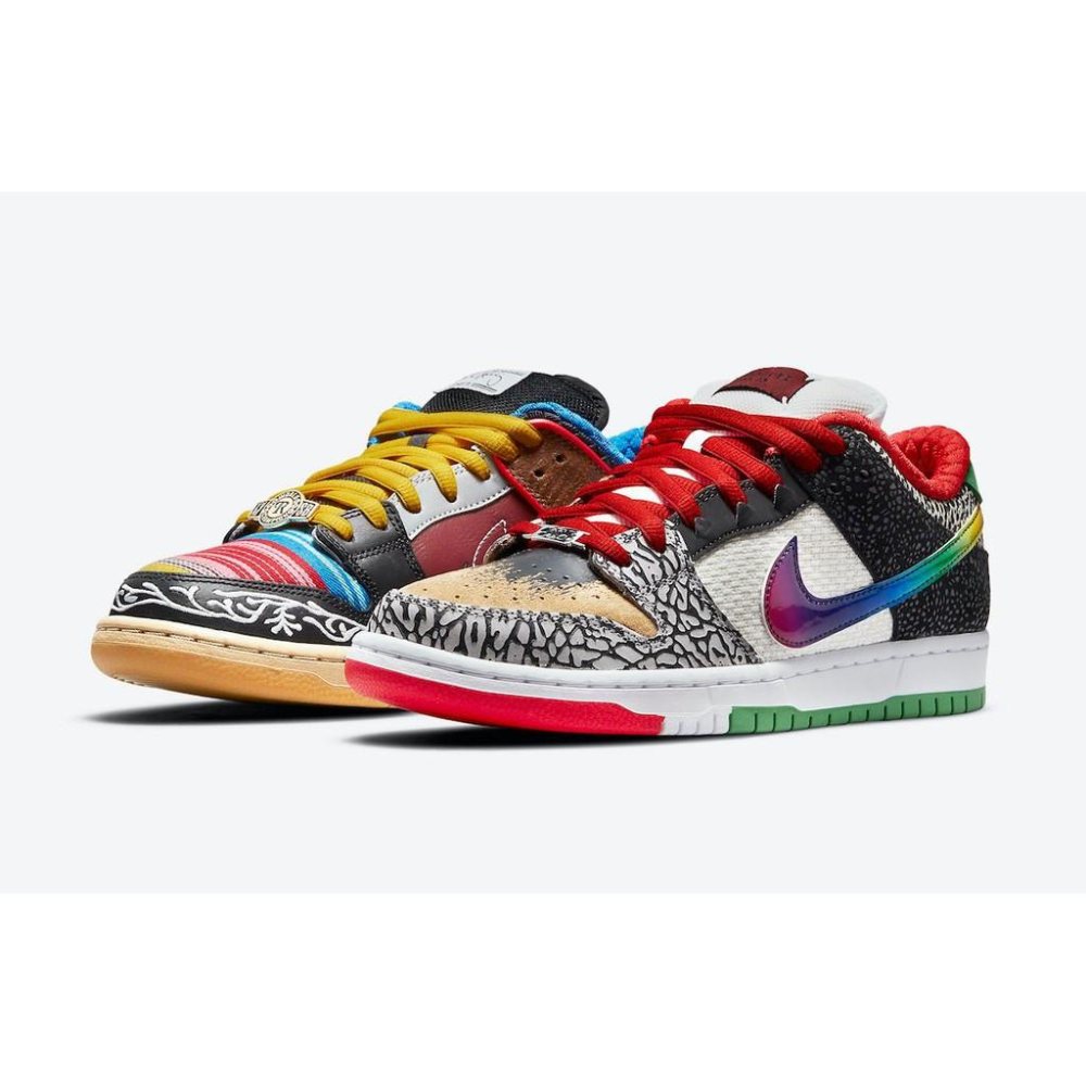 【一哥嚴選】Nike SB Dunk What The P-Rod 彩色 拼接 不對稱鴛鴦 男女鞋 CZ2239-600-細節圖4