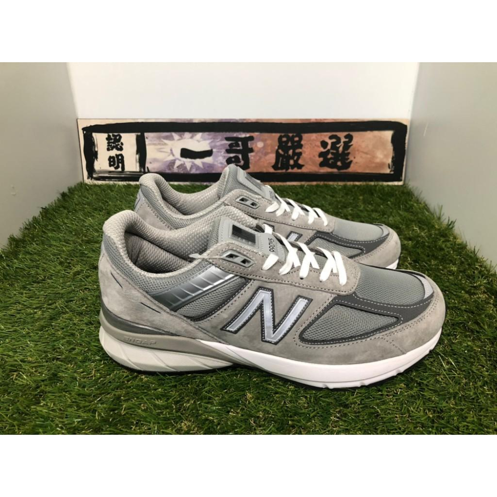 抗疫激降【一哥嚴選】NEW BALANCE 990 V5  灰 元祖灰 麂皮 美製 復古 慢跑鞋 男女鞋 M990GL5-細節圖2