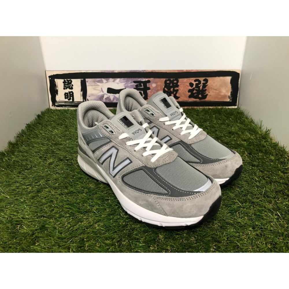 抗疫激降【一哥嚴選】NEW BALANCE 990 V5  灰 元祖灰 麂皮 美製 復古 慢跑鞋 男女鞋 M990GL5-細節圖4