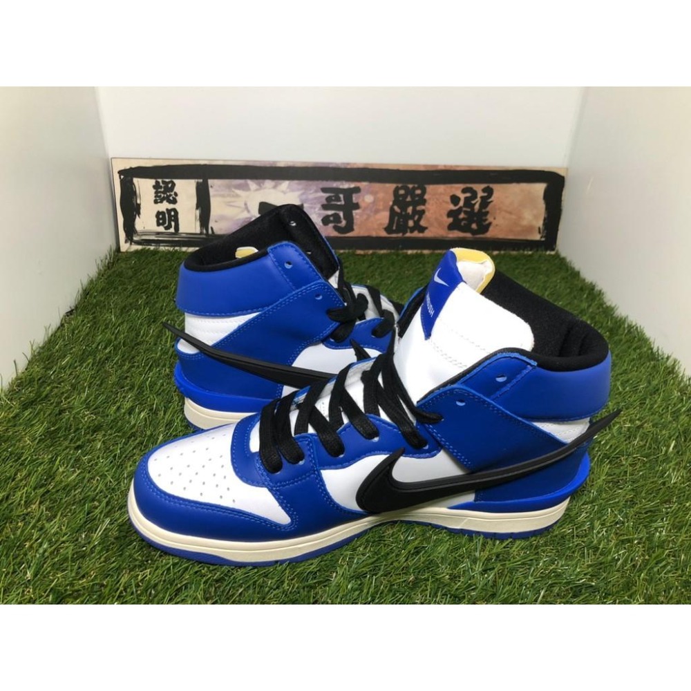 【一哥嚴選】AMBUSH x Nike Dunk High 聯名 藍色 黑勾 皮革 籃球鞋 男女鞋 CU7544-400-細節圖3