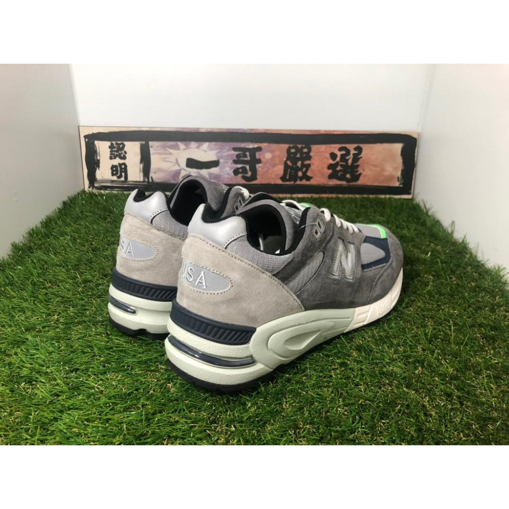 【一哥嚴選】MADNESS x New Balance 990v2 聯名 余文樂 灰 綠 慢跑鞋 男女 M990MD2-細節圖5