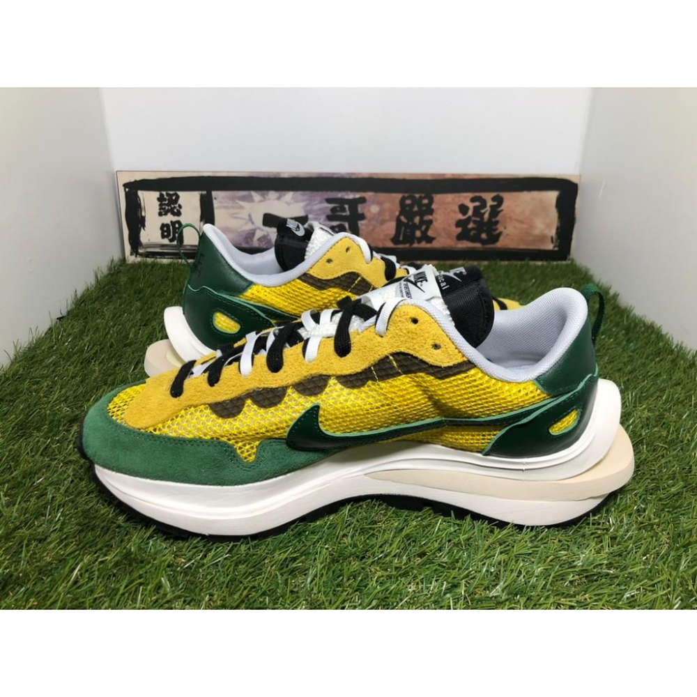 訂金【一哥嚴選】Sacai x Nike Pegasus VaporFly 聯名 綠黃 解構 雙勾 CV1363-700-細節圖3