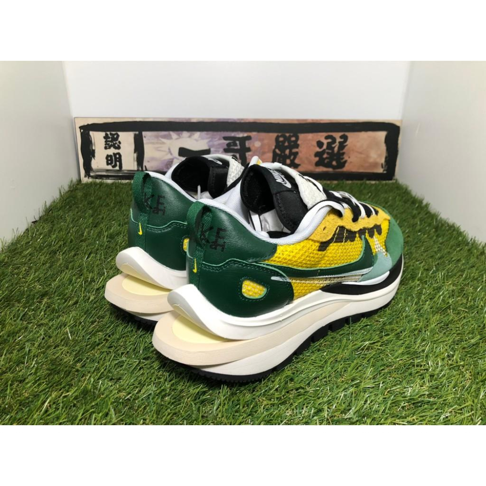 訂金【一哥嚴選】Sacai x Nike Pegasus VaporFly 聯名 綠黃 解構 雙勾 CV1363-700-細節圖6