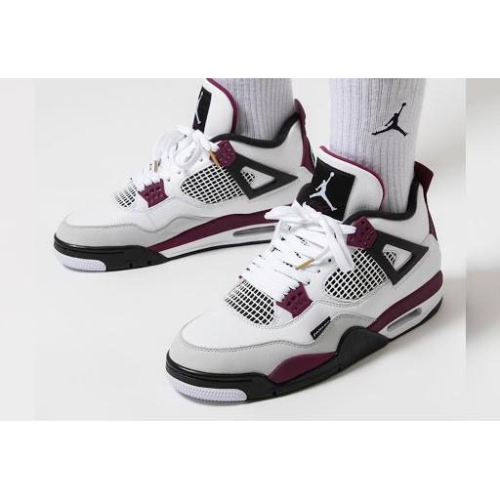 【一哥嚴選】Nike Air Jordan 4 PSG AJ4 巴黎 白 紫 黑 酒紅 籃球鞋 男女CZ5624-100