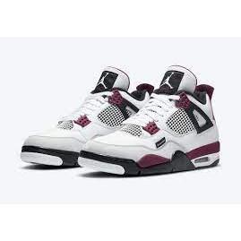 【一哥嚴選】Nike Air Jordan 4 PSG AJ4 巴黎 白 紫 黑 酒紅 籃球鞋 男女CZ5624-100-細節圖4