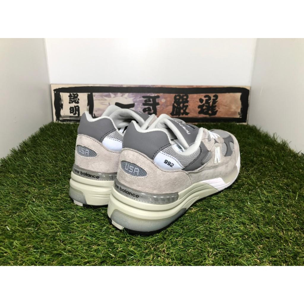 一哥嚴選】New Balance 992 NB 灰白反光麂皮余文樂美國製復刻復古男女