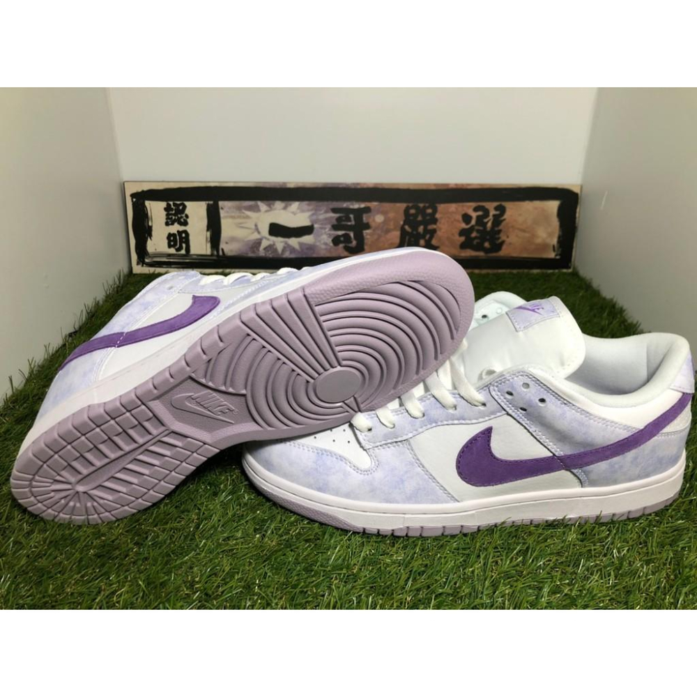 【一哥嚴選】Nike Dunk Low Purple Pulse 白紫 渲染 麂皮 休閒 男女鞋 DM9467-500-細節圖5