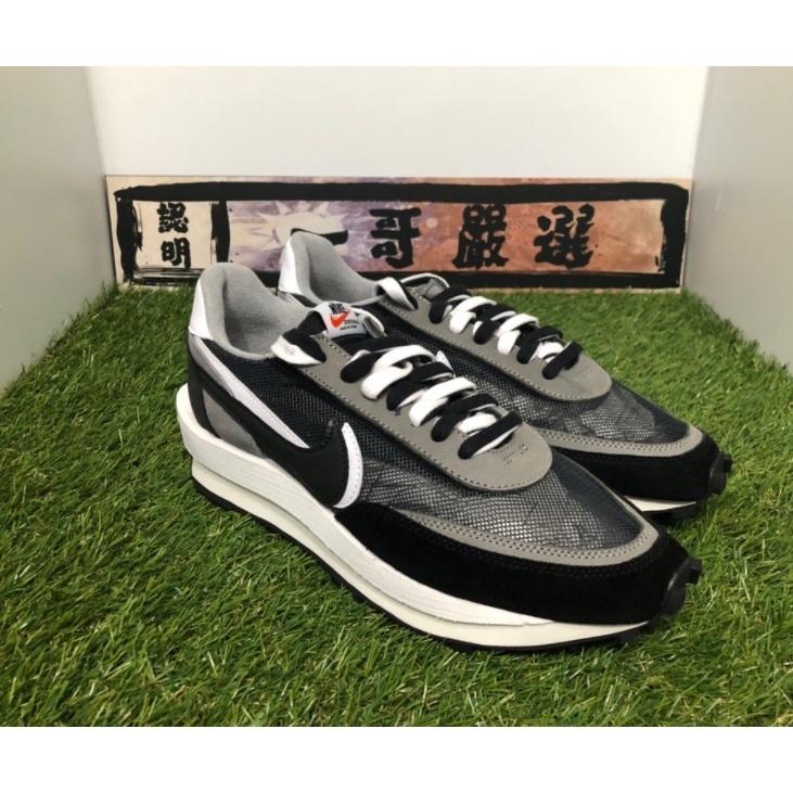 訂金【一哥嚴選】Sacai x Nike LDV Waffle 聯名 黑灰 黑 解構 網面 透氣 BV0073-001-細節圖3