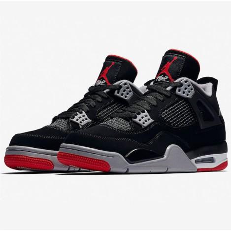 【一哥嚴選】Nike Air Jordan 4 AJ4 Bred 黑 紅 公牛 麂皮 籃球鞋 男女鞋308497-060-細節圖5