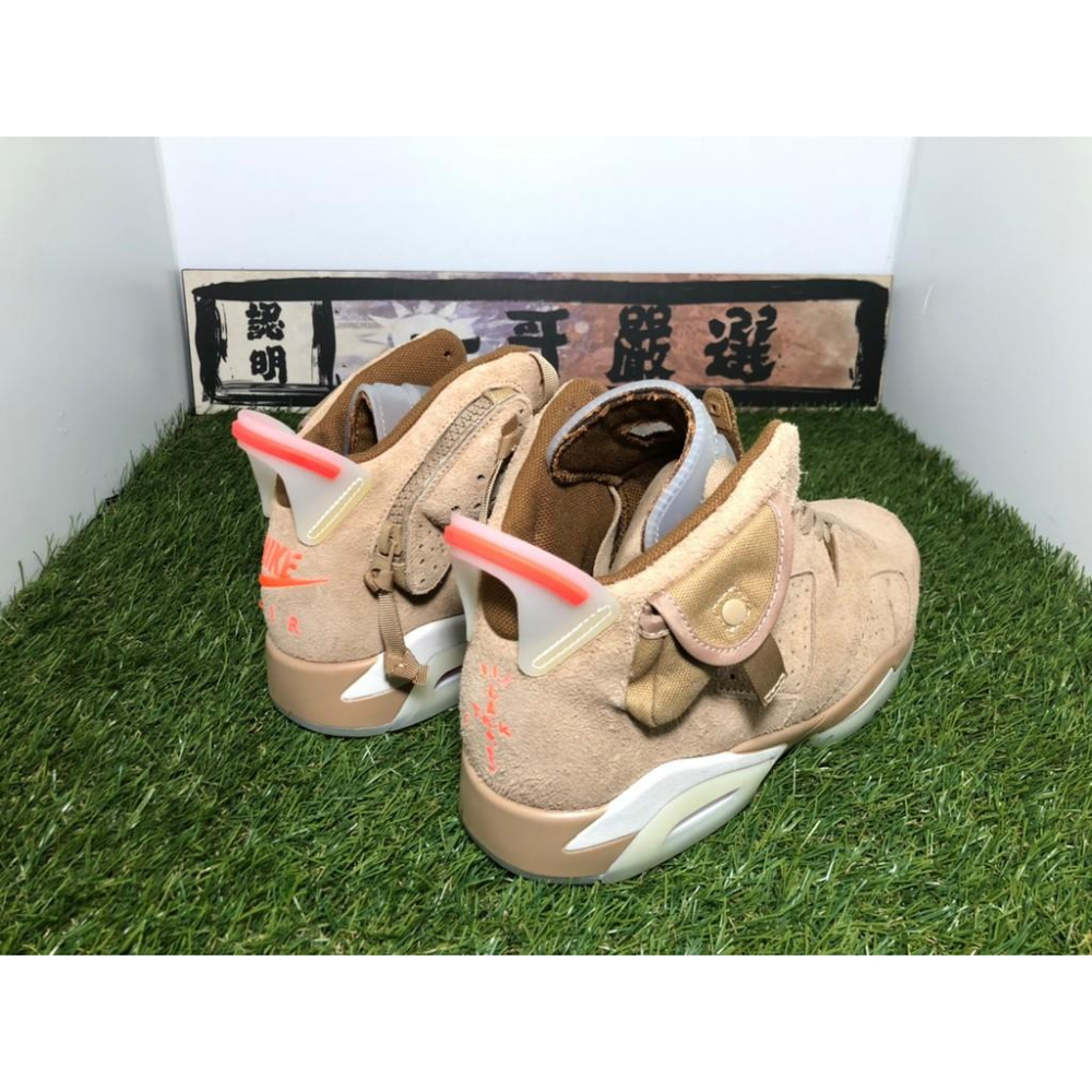 【一哥嚴選】Travis Scott x Air Jordan 6 AJ6 聯名 沙色 咖啡 鬼臉 DH0690-200-細節圖5