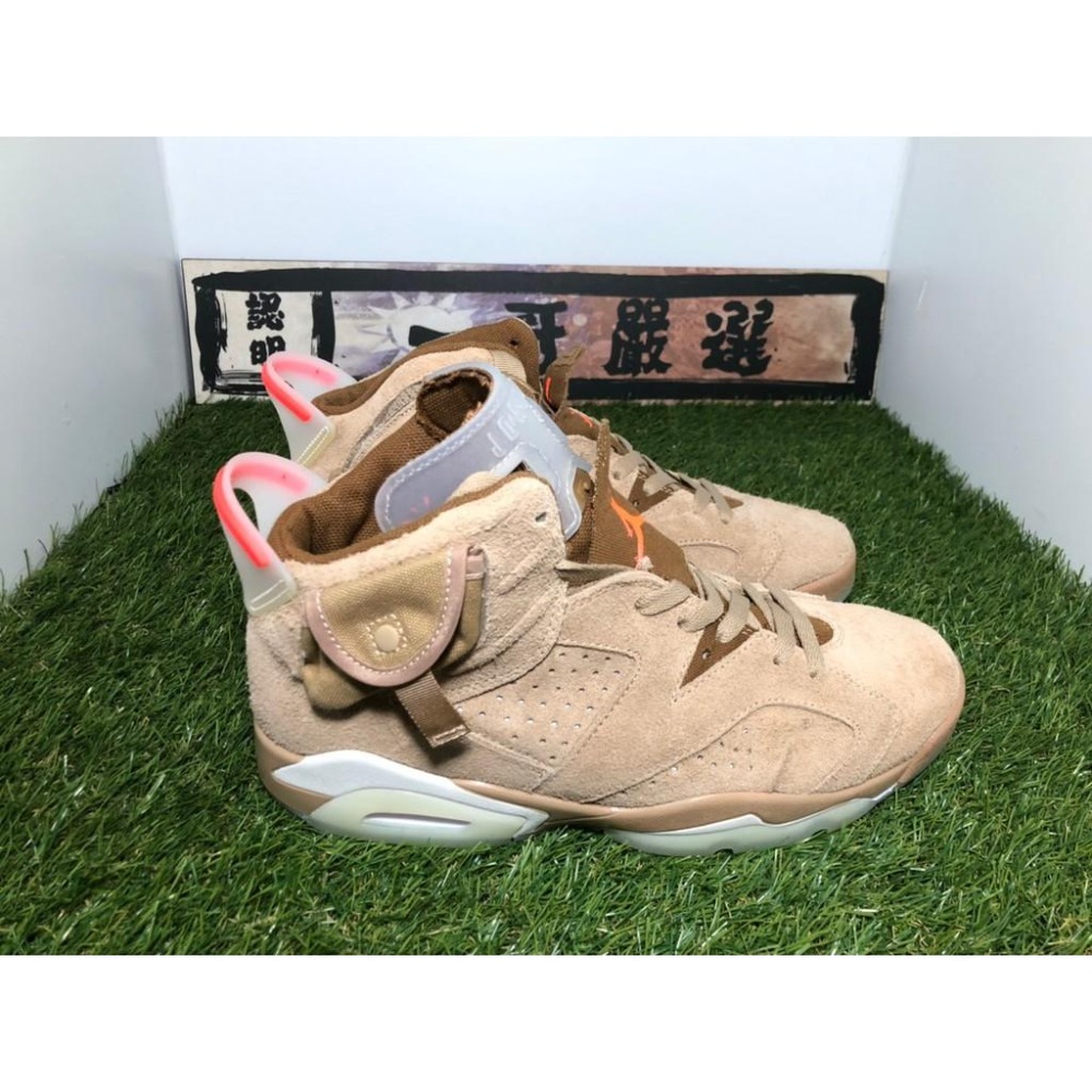 【一哥嚴選】Travis Scott x Air Jordan 6 AJ6 聯名 沙色 咖啡 鬼臉 DH0690-200-細節圖7