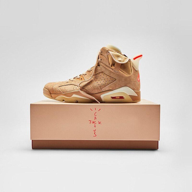 【一哥嚴選】Travis Scott x Air Jordan 6 AJ6 聯名 沙色 咖啡 鬼臉 DH0690-200-細節圖8