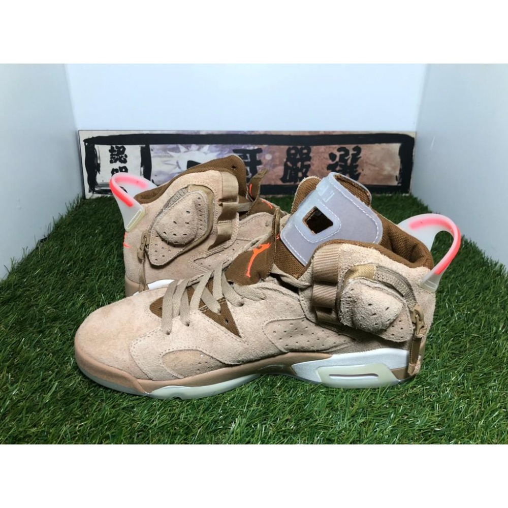 【一哥嚴選】Travis Scott x Air Jordan 6 AJ6 聯名 沙色 咖啡 鬼臉 DH0690-200-細節圖9